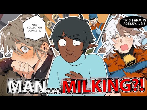 The Man Milking Manwha...(Mr. A's Farm)