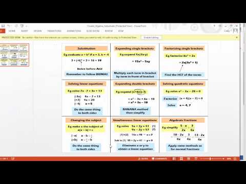 Maths ROTW 36 - Algebra Cluedo