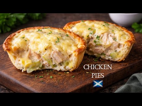 The ultimate Cheesy Chicken Pies | Individual pies :)