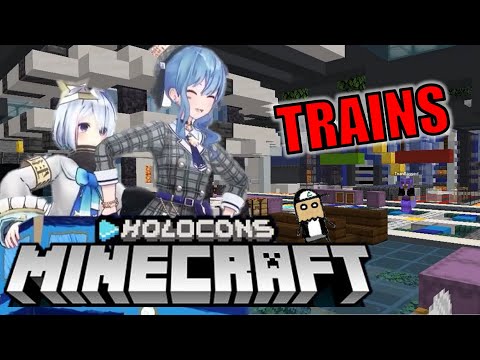 TmanBagged - SOMETHING ABOUT VTUBER MINECRAFT TRAINS | Hololive Construction