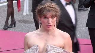 Christoph Waltz, Milla Jovovich and more on the red carpet for the Premiere of Sibyl in Cannes