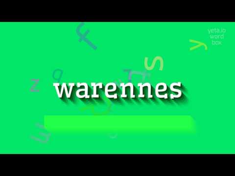 WARENNES - HOW TO PRONOUNCE IT? #warennes