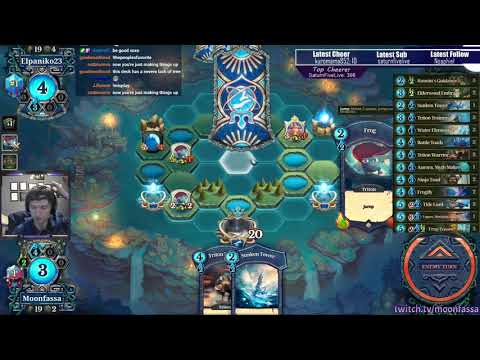 Faeria Stream Highlight - GB Jump vs Elpaniko23's Mono Blue Creation