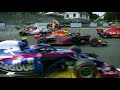 2018 Belgian Grand Prix |  First-Turn Crash - All The Angles