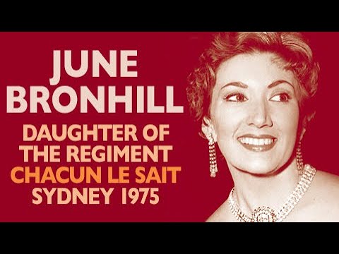 June Bronhill - Donizetti: DAUGHTER OF THE REGIMENT, Chacun le sait, Sydney 1975