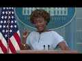 Live: Karine Jean-Pierre holds a White House briefing - Video