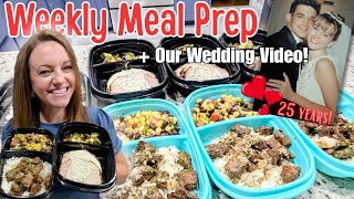 Healthy Food for the Week & 👀Peek at Our Wedding 25 Years Ago❣️
