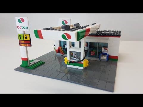 Custom LEGO Octan Gas Station MOC