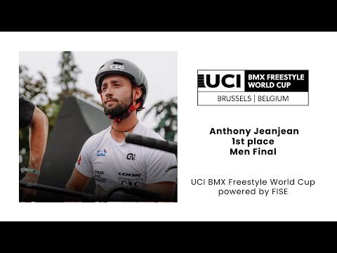 Anthony Jeanjean - Winning Run Men Final UCI BMX Freestyle Park Brussels