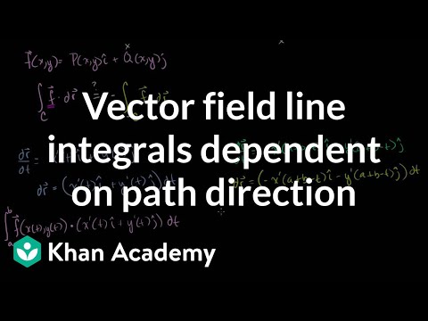 Vector Field Line Integral Dependent of Path Direction 