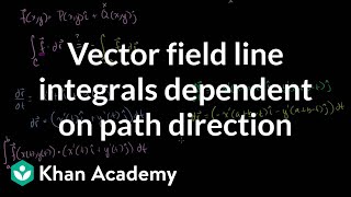 Vector Field Line Integrals Dependent on Path Direction