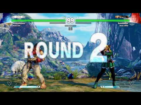 SFV~ Ryu (MCZ Diago Umehara) vs. Karin (hondakko) HD