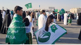 Beautiful Moments For 94 th🇸🇦 National Day Celebration |Evening Celebration|Riyadh City Life
