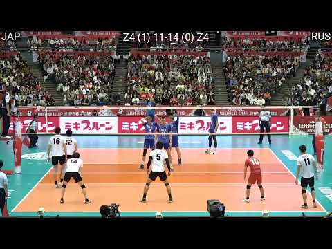 Volleyball Japan vs Russia 3:1 Amazing FULL Match World Cup