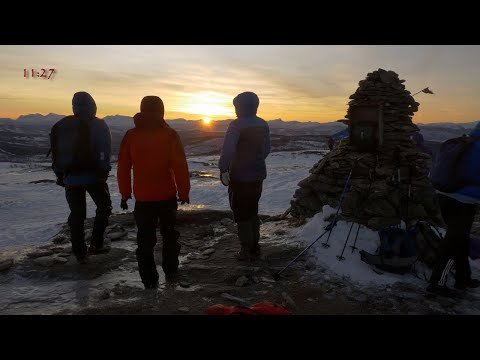 Fjelltur Kvitnesveten 303 moh - (Tjeldsundet / Skånland) - 2018.01.14 - 4k