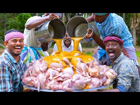 CHICKEN GHEE ROAST | Fried Country Chicken Recipe Cooking in Village | Chicken Recipe | Ghee Recipes