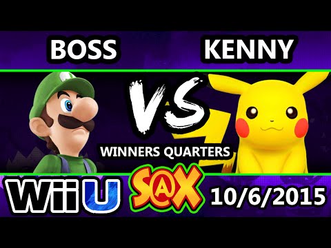 S@X 118 - Boss (Luigi) Vs. WS | Kenny (Pikachu) SSB4 Winners Quarters - Smash Wii U - Smash 4
