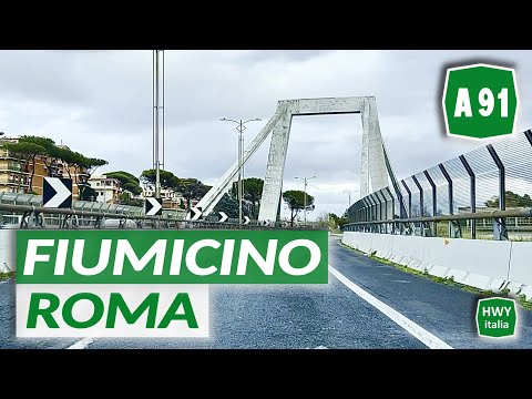 A91 Autostrada Roma - Aeroporto Fiumicino | FIUMICINO - ROMA | Percorso completo