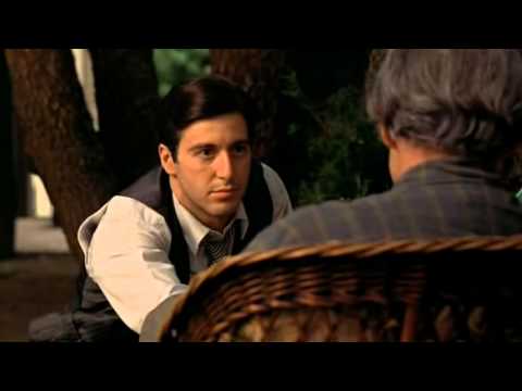 Don Vito and Michael Corleone talk