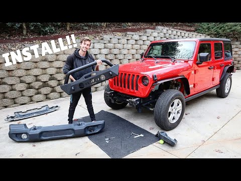 How To Install a JL Jeep Wrangler Front Bumper!