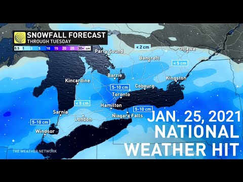 Extreme cold fuels snowfall across the country | National Weather HIT | January 25, 2021