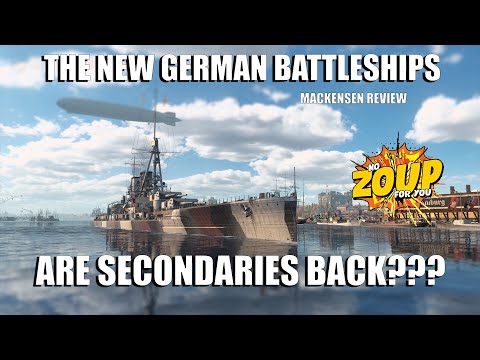 New WOWS secondary German Battleships - Mackensen Review