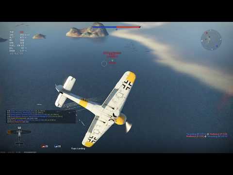 War Thunder Fw 190 F-8 vs P-51D-5 nvidia highlights