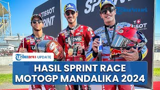 Hasil Sprint Race MotoGP Mandalika 2024: 'Polesitter' Jorge Martin Blunder, Pecco Bagnaia Menang
