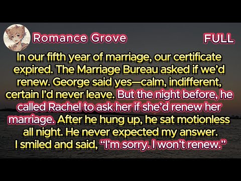 In our fifth year of marriage, our certificate expired. The Marriage Bureau asked if we’d renew.