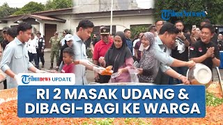 Momen Gibran Masak Udang Bersama Chef Bobon Santoso, Dibagikan ke Warga: Sejalan Upaya Pak Prabowo