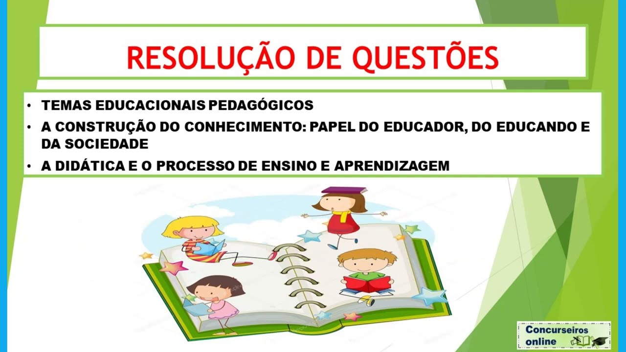 O PAPEL DO EDUCADOR, DO EDUCANDO E DA SOCIEDADE; A DIDÁTICA E O PROCESSO DE ENSINO E APRENDIZAGEM