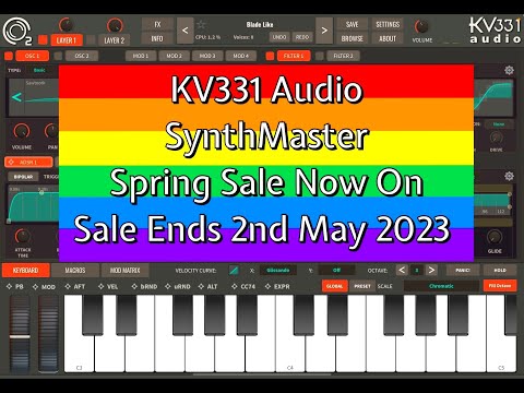 KV331 Audio - SynthMaster Spring Sale Now On - Sale Ends 2nd May 2023