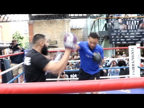 THE JUGGERNAUT! - JOE JOYCE SHOWS EXPLOSIVE POWER @ PUBLIC WORKOUT AHEAD OF BRYANT JENNINGS CLASH