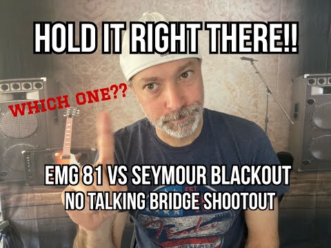 Emg 81 vs Seymour Duncan blackout bridge pickup dirty rhythm