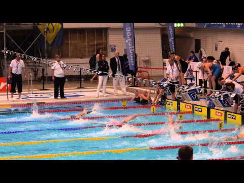 SM 2014 25m final - 4*50 fr - JE: 26.13 - UF: 25.38 - EV: 25.65 - LL: 25.61