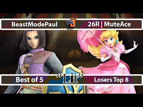 Smash LITvitational - NS | BeastModePaul (Hero, Sephiroth) v. 26R | Muteace (Palutena, Peach) - CFL