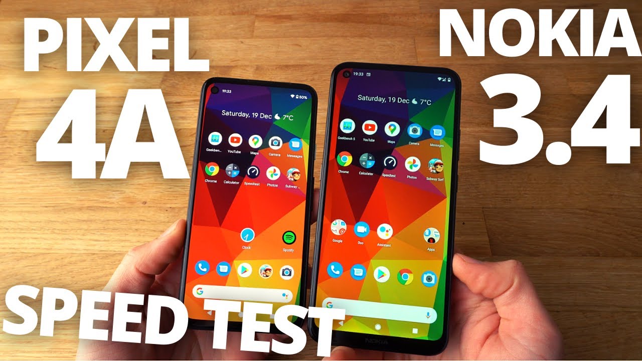 Nokia 3.4 VS Google Pixel 4a - SPEED TEST & Performance Review.