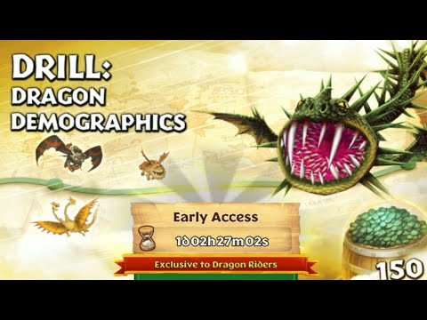 DRILL: DRAGON DEMOGRAPHICS Completed | Full Walkthrought | Gauntlet Event | Dragons: Rise Of Berk