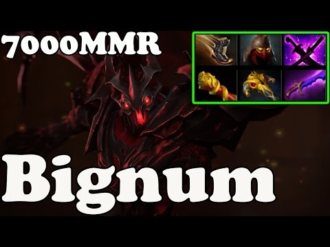 Dota 2 - Bignum 7000 MMR Plays Shadow Fiend vol 2 - Ranked Match Gameplay