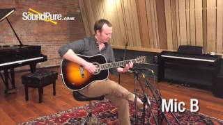 Video thumbnail for SDC Mic Shootout on Acoustic Guitar: M60 vs. 2011A vs. P84 vs. C42 by soundpurestudios