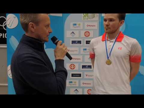 Miesten kaksinpelin SM-kultaa Kalle Koljonen