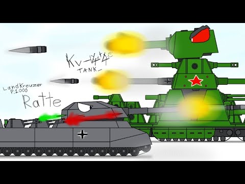 Kv-44 vs. Ratte | Tank Animation/Cartoon about tank
