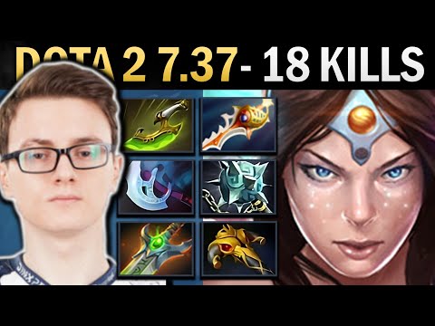 Mirana Dota 7.37 Miracle with 18 Kills and Gleipnir - TI13
