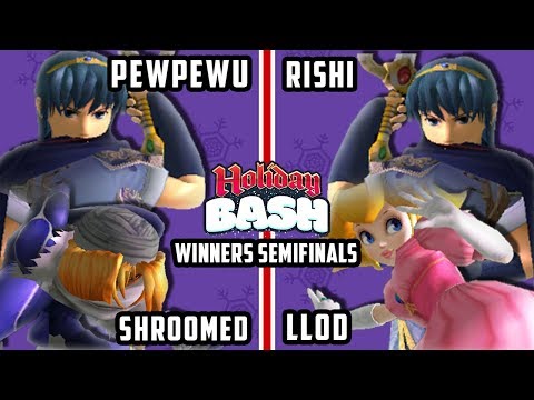 Holiday Bash SSBM - IMT | Shroomed & CLG.PewPewU VS VGBC | Rishi & lloD - Melee Teams WSF