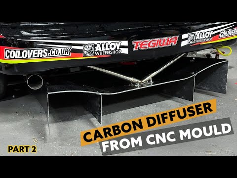 Making carbon diffuser from CNC mould for  @tegiwa  part 2. Diffuser main body