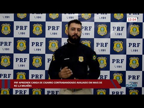 PRF apreende carga de cigarro contrabandeado avaliado em mais de R$ 1,3 milhões 05 09 2022