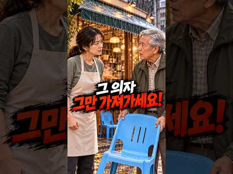 할아버지가 매일 가게 의자를 가져갔던 진짜 이유 #감동 #shorts  #드라마