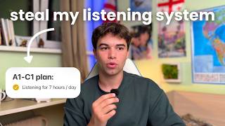 I listened to English for 7 hours a day to reach C1, so you can just copy me