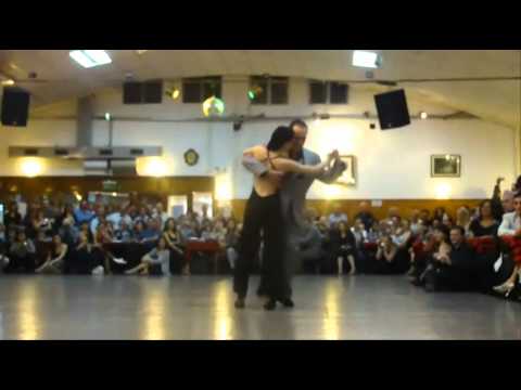  Oscar Martinez Pey  and  Gabriela Amalfitani  are  dancing  to  the  milonga  "  Morena  "