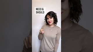 NEED & SHOULD | ASL Glossary | The ASL Shop